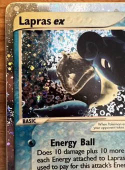 Pokemon Lapras ex 99/109 EX Ruby Sapphire Holo 2003 Vintage LP - Image 3