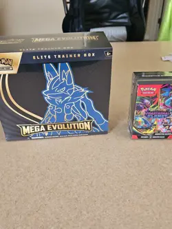 Pokemon Mega Evolution Elite Trainer Box Lucario ETB + Perfect Order Booster - Image 1