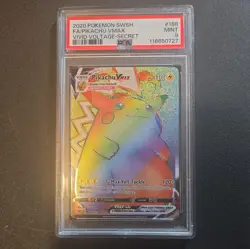 Pokemon Pikachu VMAX 188/185 Vivid Voltage Secret Rare Holo PSA 9 - Image 1