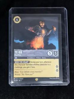 TE KA - Heartless Legendary #192/204 Disney Lorcana The First Chapter TCG Mint - Image 1