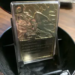 NINTENDO CHARIZARD LIMITED EDITION 23K GOLD PLATED TRADING CARD and COA - Image 3