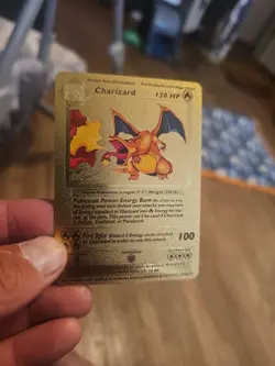 Pokemon Charizard 120HP Gold Foil 🔥Fan Art 🔥Card 4/102 Near Mint /Mint - Image 2