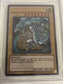 BCCG 10 Mint Card | YuGiOh Blue-Eyes White Dragon LC01-EN004 RARE - Gem - Image 2