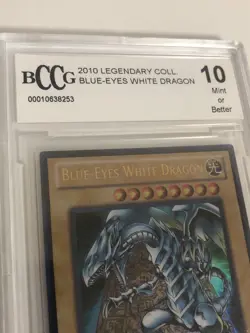 BCCG 10 Mint Card | YuGiOh Blue-Eyes White Dragon LC01-EN004 RARE - Gem - Image 3
