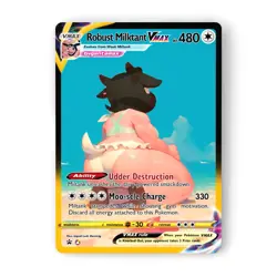 Robust PokÃ©mon Miltank â€“ Custom Holographic Fan-Art Funny Meme Card - Image 1