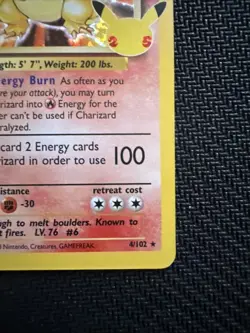 Charizard 4/102 - Celebrations: Classic Collection - Pokemon - Image 4