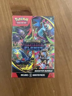 Pokemon TCG Mega Evolution Phantasmal Flames Booster Bundle New Sealed - Image 1