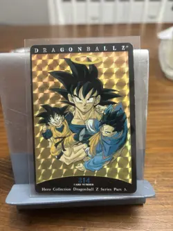 Goku, Gohan, Goten Hero Collection Dragon Ball Z 314 Prism card 1995 - Image 1