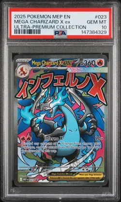 PSA 10 Charizard X Ex 023 Black Star Promo Mega Evolution UPC 2025 English - Image 1
