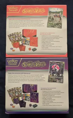 Pokemon Scarlet and Violet Base Set Elite Trainer Box ETB Both Sealed - Image 2