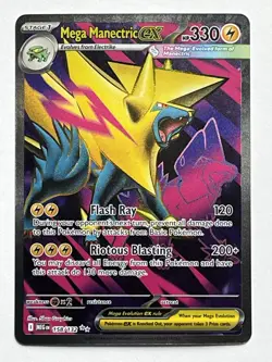 Pokemon TCG Mega Manectric EX 158/132 Mega Evolution Ultra Rare - Image 1