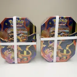 (LOT OF 2) Pokemon TCG: Mega Charizard Y EX Tins Brand New Sealed - Image 2