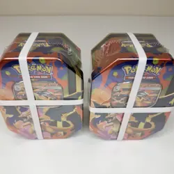 (LOT OF 2) Pokemon TCG: Mega Charizard Y EX Tins Brand New Sealed - Image 4