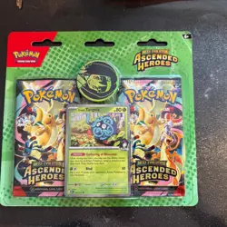 Pokemon TCG Ascended Heroes 2 Pack Blister Erika's Tangela Mega Evolution - Image 1