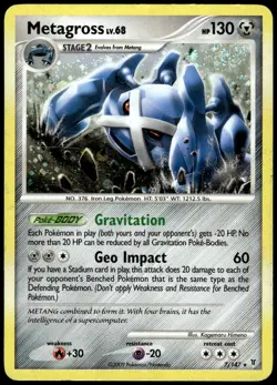 Metagross 7/147 Holo Rare Supreme Victors Pokemon Holo HP-DMG - Image 1