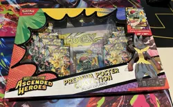 Pokemon TCG: Ascended Heroes Premium Poster Collection Mega Lucario Sealed Box - Image 1