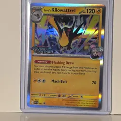 Pokemon Iono's Kilowattrel 182 Stamped Promo Holo 120 HP EN SVP - Image 1