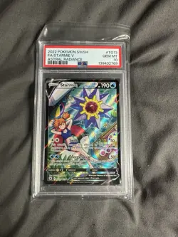 Pokemon 2022 Astral Radiance Trainer Gallery Starmie V TG13 Full Art Holo PSA 10 - Image 1