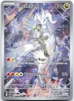 N's Reshiram 167/159 Illustration Rare Journey Together Pokemon Near Mint - Image 1