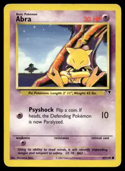 ABRA 67/110 COMMON LEGENDARY COLLECTION POKEMON - Image 1