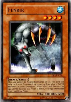 Fenrir DR2-EN020 Yu-Gi-Oh! Light Play Unlimited - Image 1