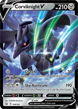 Corviknight V 109/163 Ultra Rare SWSH05: Battle Styles Pokemon Card - Image 1
