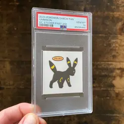 POP 8! PSA 10 Umbreon Daiichi Pan DC Sticker Part 202 Rare Japanese Pokemon Card - Image 1