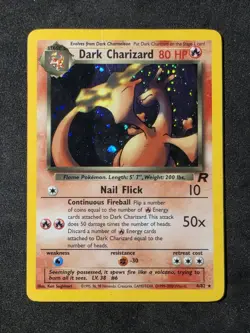 Dark Charizard 4/82 Team Rocket Unlimited Holo Rare Pokemon Card WOTC - Image 1