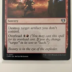 NMT MTG Vandalblast Commander Masters Regular Red Sorcery Uncommon Card - Image 3