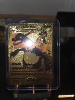 Charizard VMAX 330hp Pokemon Gold Foil Fan Art Collectible Card - Image 1