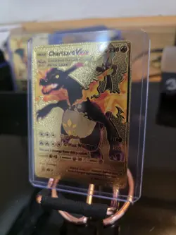 Charizard VMAX 330hp Pokemon Gold Foil Fan Art Collectible Card - Image 2