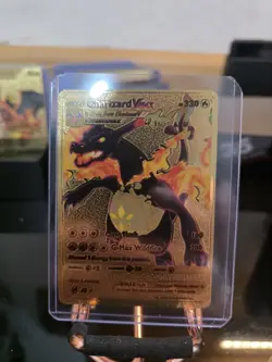 Charizard VMAX 330hp Pokemon Gold Foil Fan Art Collectible Card - Image 3