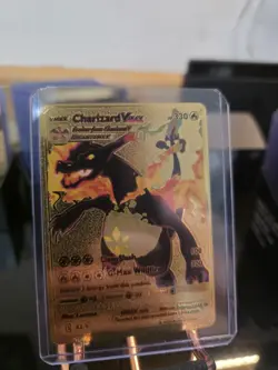 Charizard VMAX 330hp Pokemon Gold Foil Fan Art Collectible Card - Image 5