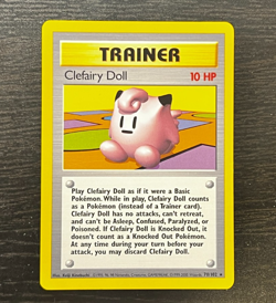 Pokemon TCG - ENGLISH BASE SET UNLIMITED CLEFAIRY DOLL RARE Card 70/102 LP - Image 1