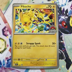 Pokemon Pikachu TCG SVP 225 2025 Worlds Promo Card NM Condition - Image 1