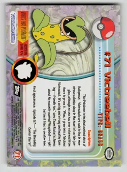 Victreebell #71 Topps Trading Cards Series 1 Pokemon NM - Image 2