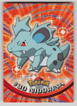 Nidorina #30 Topps Trading Cards Series 1 Pokemon LP - Image 1