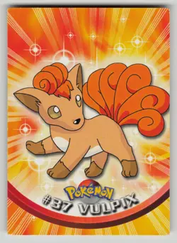 Vulpix #37 Topps Trading Cards Series 1 Pokemon LP - Image 1