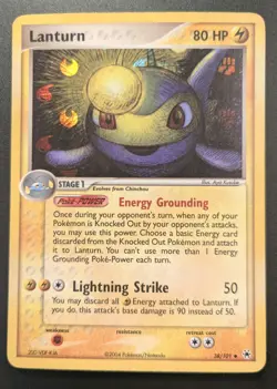 Lanturn 38/101 - Reverse Holo - EX Hidden Legends (2004) - **Rare Card** - Image 1