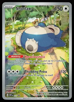 Snorlax 051 Holo Illustration Rare Scarlet & Violet 151 Promo Pokemon Card - Image 1