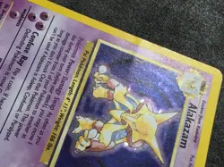 Alakazam 1/102 Base Set Unlimited Holo Pokemon Card - Image 3