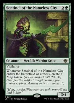 Sentinel of the Nameless City - Foil LCI LP MTG - Image 1