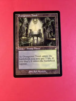 Overgrown Tomb (Retro Frame) Ravnica Remastered Regular NM Pack Fresh #407 - Image 1