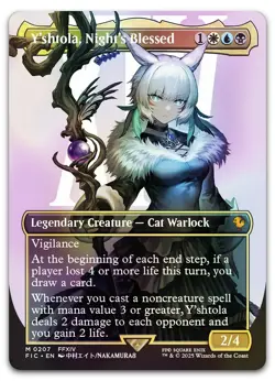 Y'shtola, Night's Blessed (Borderless) #207 (Foil) NM Final Fantasy Magic MTG - Image 1