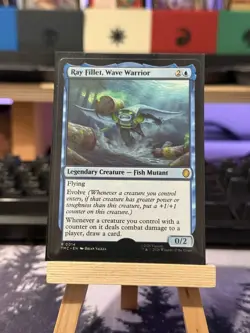 🎉 Missing Stamp - Ray Fillet, Wave Warrior - Tmnt Mtg Error Misprint Magic - Image 1