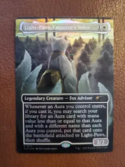 Light-Paws, Emperor's Voice *FOIL Borderless* (1877) [SLD] Secret Lair Drop - Image 1