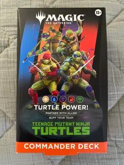 Teenage Mutant Ninja Turtles Commander Deck Turtle MTG Factory Sealed - Image 1