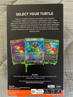 Teenage Mutant Ninja Turtles Commander Deck Turtle MTG Factory Sealed - Image 2