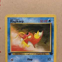 Pokemon Magikarp 47/82 1st Edition Team Rocket Uncommon - HP - Image 3