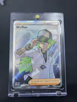 N’s Plan 163/086 ULTRA RARE FULL ART Pokemon S&V BLACK BOLT ENGLISH - Image 1